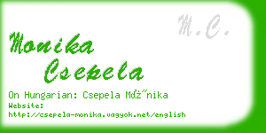 monika csepela business card